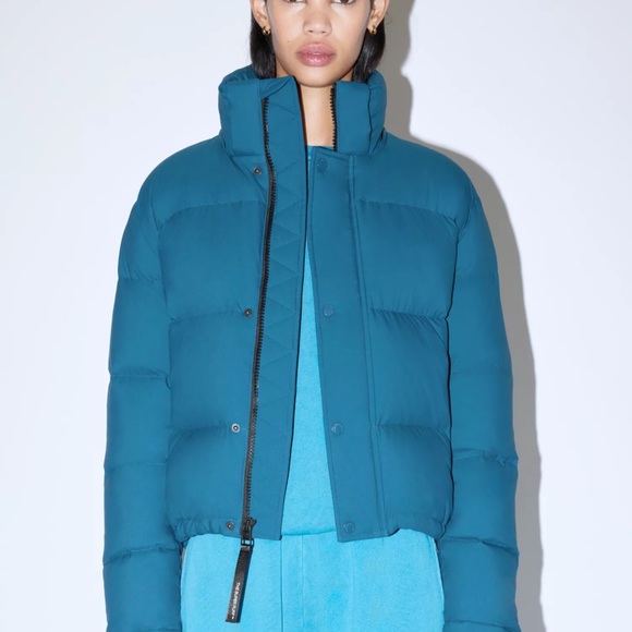 Aritzia Super Puff Shorty in Teal Agate - Picture 5 of 16